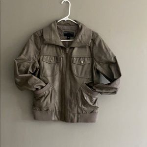 Woman’s faux leather jacket